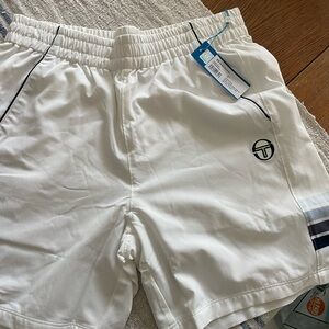 Sergio Tacchini White Athletic Shorts